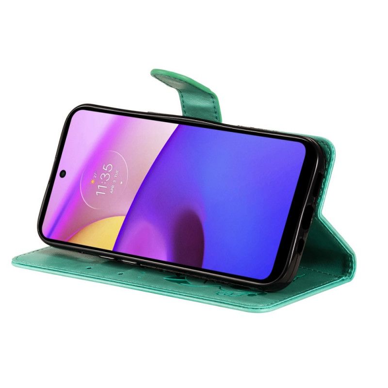 Etui Folio Moto E20 / E30 / E40 Kot I Pszczoła Stringi Etui Ochronne