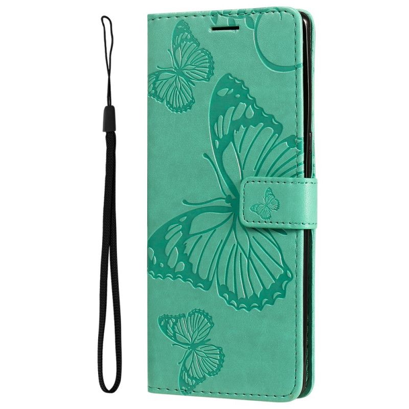 Etui Folio Moto E20 / E30 / E40 Olbrzymie Stringi Motyle Etui Ochronne