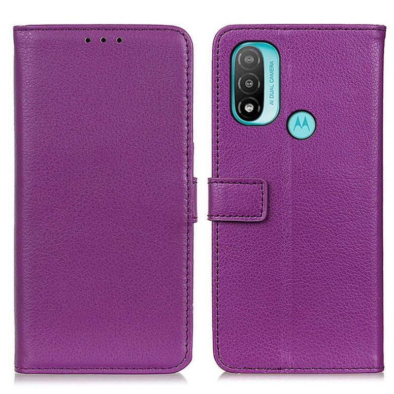 Obudowa Moto E20 / E30 / E40 Etui Na Telefon Tekstura Liczi