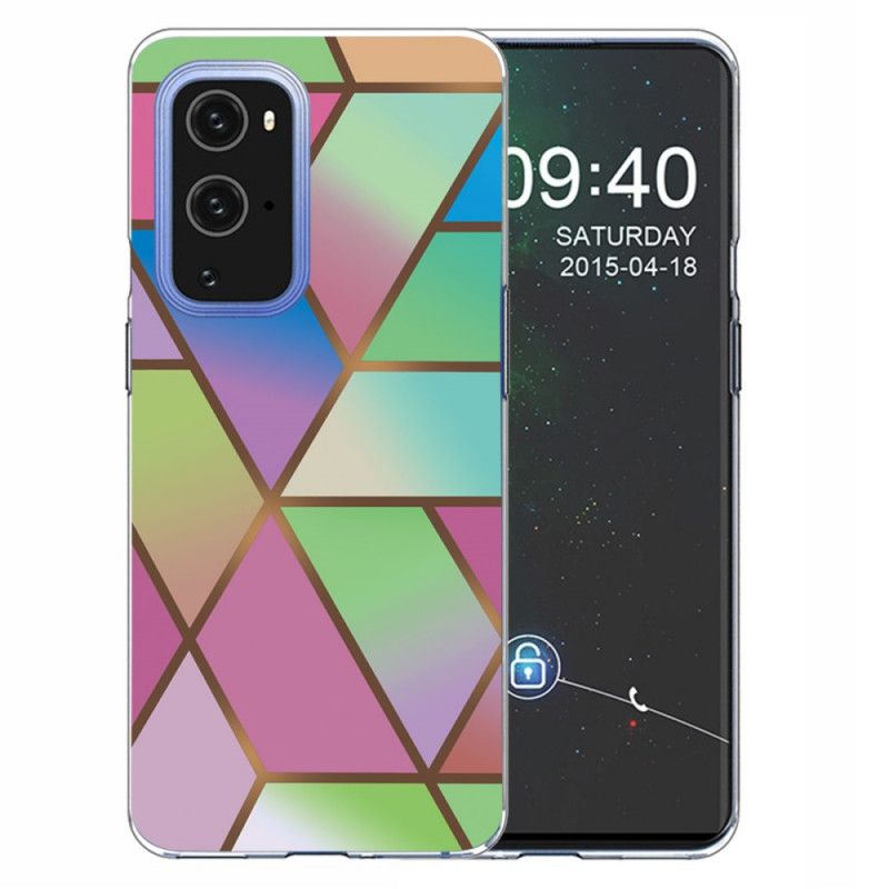 Etui OnePlus 9 Pro Biały Czarny Geometryczny Marmur Etui Ochronne