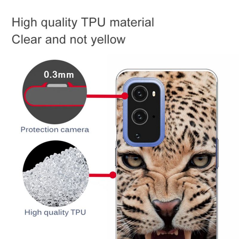 Etui OnePlus 9 Pro Fioletowy Czarny Wspaniały Kot