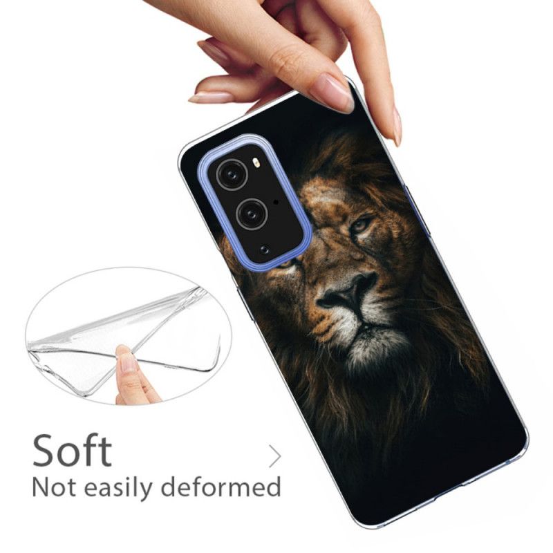 Etui OnePlus 9 Pro Fioletowy Czarny Wspaniały Kot