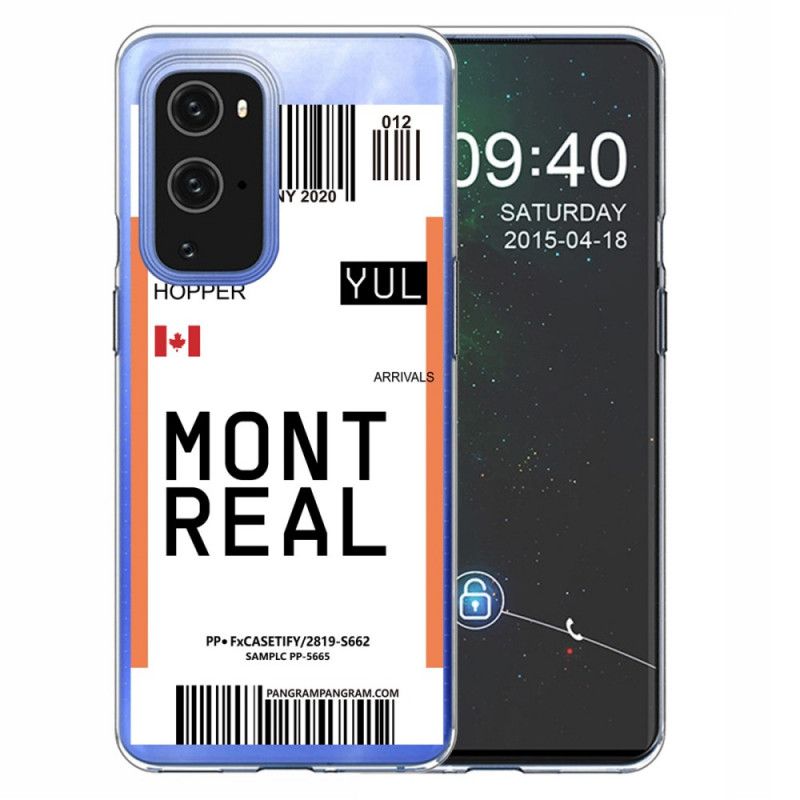 Etui OnePlus 9 Pro Karta Pokładowa Do Montrealu