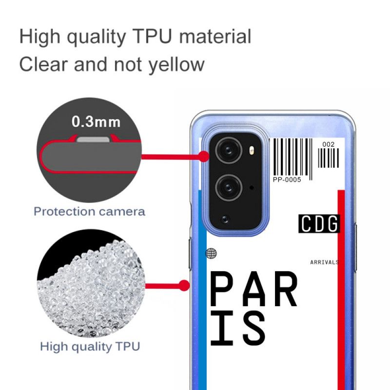 Etui OnePlus 9 Pro Karta Pokładowa Do Paryża