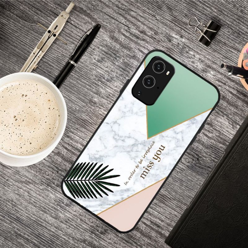 Etui OnePlus 9 Pro Różowy Biały Stylizowany Marmur