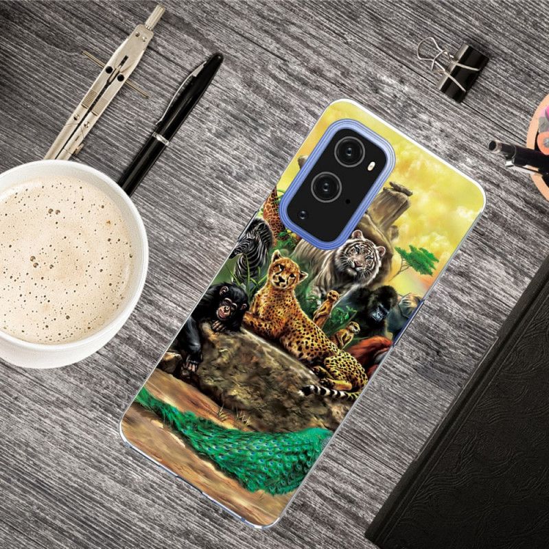 Etui OnePlus 9 Pro Zwierzęta Safari