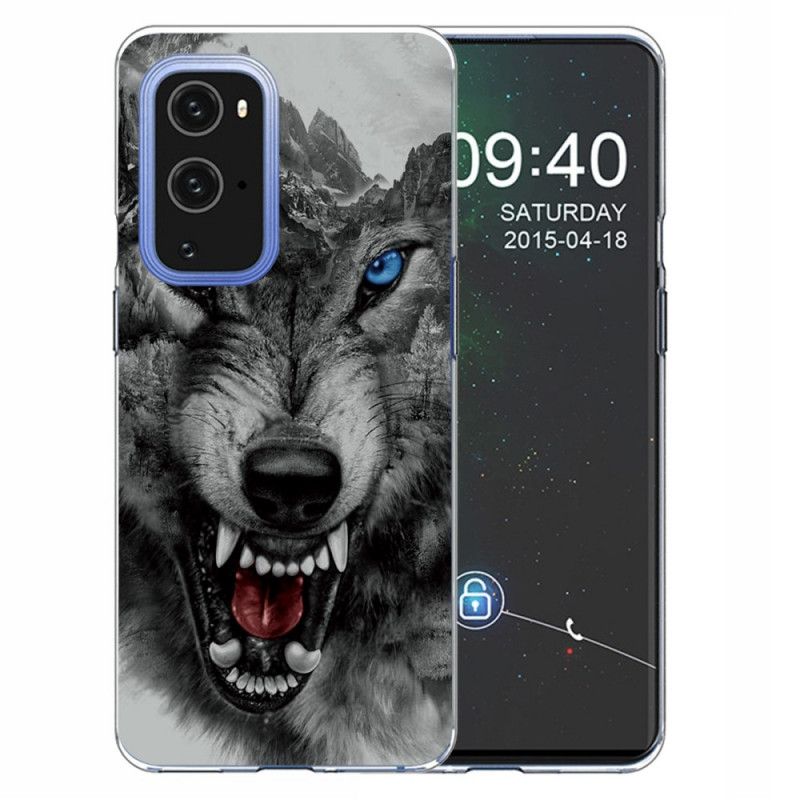 Futerały OnePlus 9 Pro Szary Czarny Wysublimowany Wilk