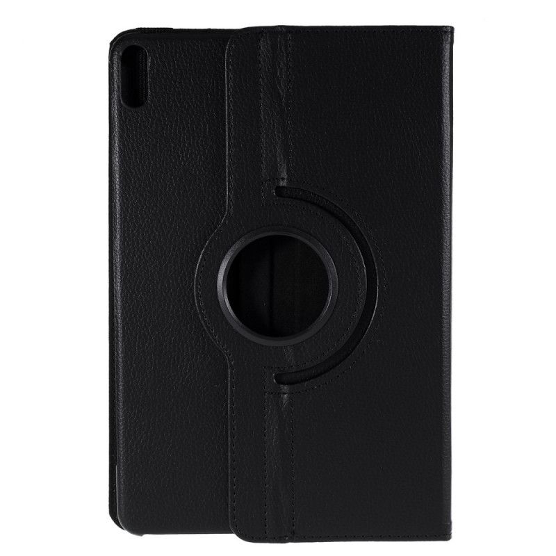 Etui Folio Huawei MatePad Pro Biały Czarny Obracana O 360 ° Imitacja Skóry Liczi