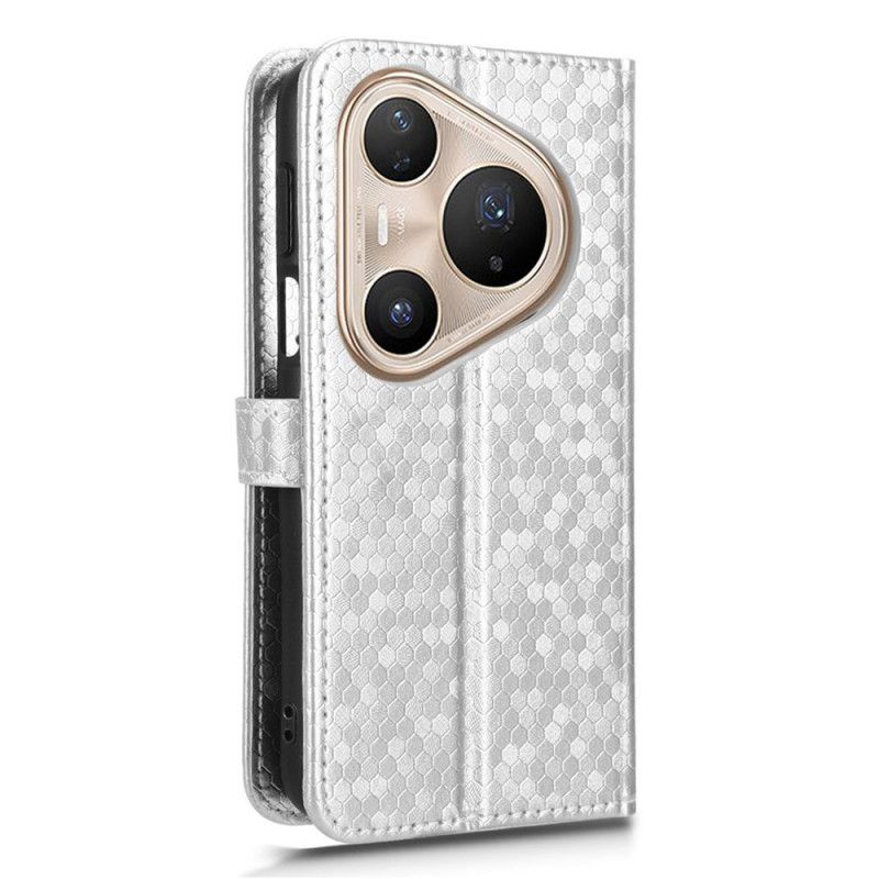 Etui Folio Do Huawei Pura 80 Pro Brokatowe Kropki