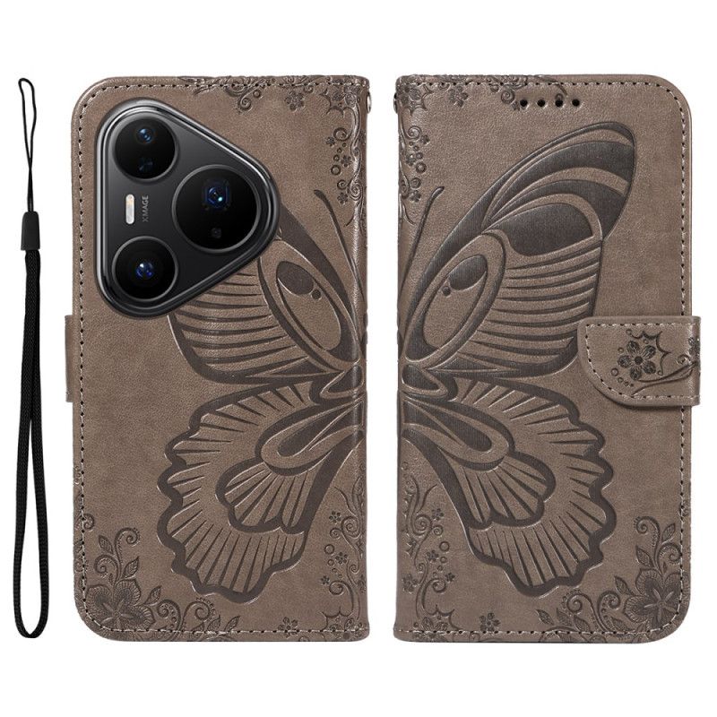 Etui Folio Do Huawei Pura 80 Pro Graficzny Motyl