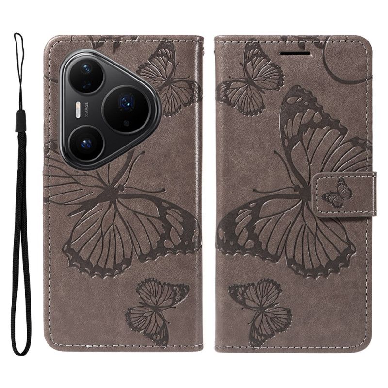 Etui Folio Huawei Pura 80 Pro Olbrzymie Motyle