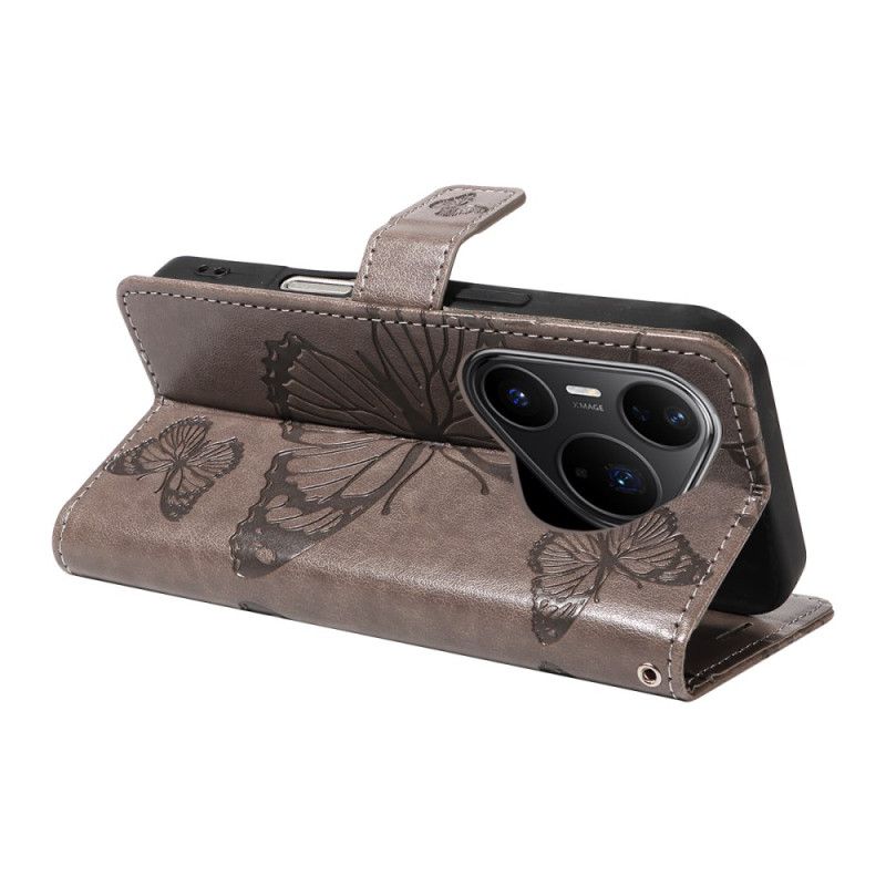 Etui Folio Huawei Pura 80 Pro Olbrzymie Motyle