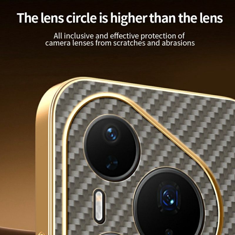 Futerały Huawei Pura 80 Pro Etui Na Telefon Tekstura Włókna Węglowego