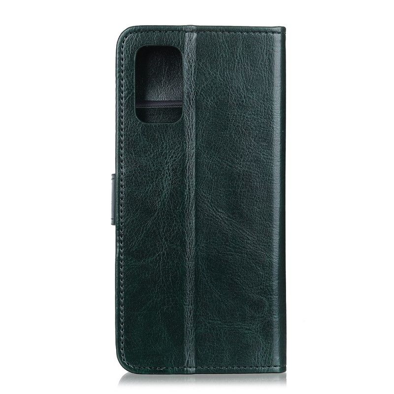 Etui Folio Samsung Galaxy A41 Czerwony Czarny Designerski Styl Skóry