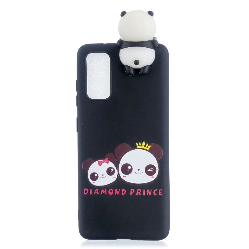 Etui Samsung Galaxy A41 Ciemnoniebieski 3D Super Panda
