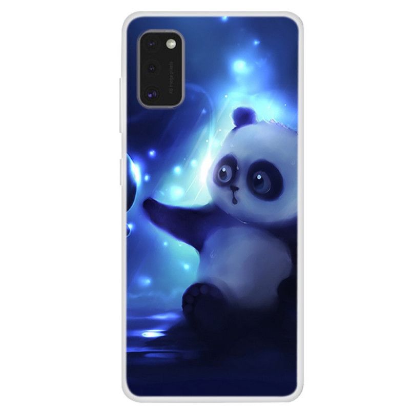 Etui Samsung Galaxy A41 Panda W Kosmosie Etui Ochronne