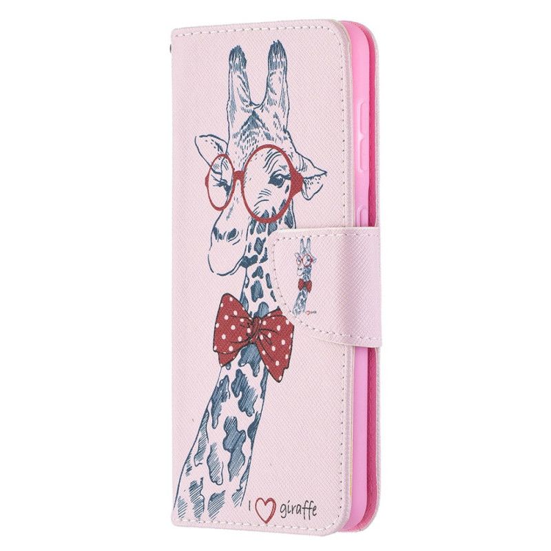 Etui Folio Samsung Galaxy S21 5G Nerd Żyrafa