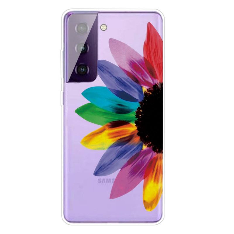 Etui Samsung Galaxy S21 5G Kolorowy Kwiat Etui Ochronne