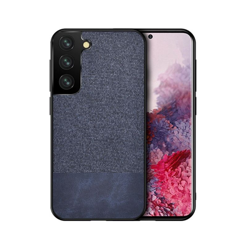 Etui Samsung Galaxy S21 5G Szary Czarny Imitacja Skóry O Podwójnej Teksturze