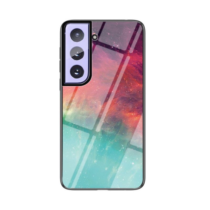 Etui Samsung Galaxy S21 5G Szary Czarny Piękne Szkło Hartowane