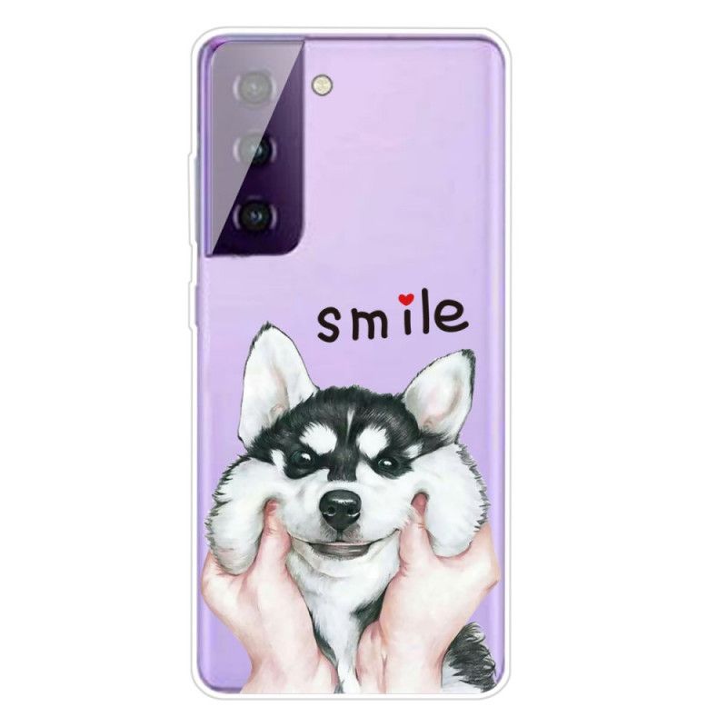 Futerały Samsung Galaxy S21 5G Etui na Telefon Uśmiechnięty Pies
