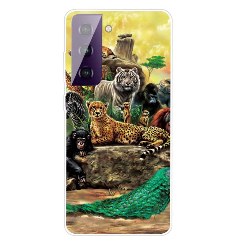 Futerały Samsung Galaxy S21 5G Etui na Telefon Zwierzęta Safari