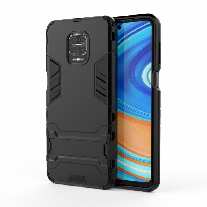 Etui Xiaomi Redmi Note 9S / Note 9 Pro Czerwony Czarny Ultra Odporny Etui Ochronne