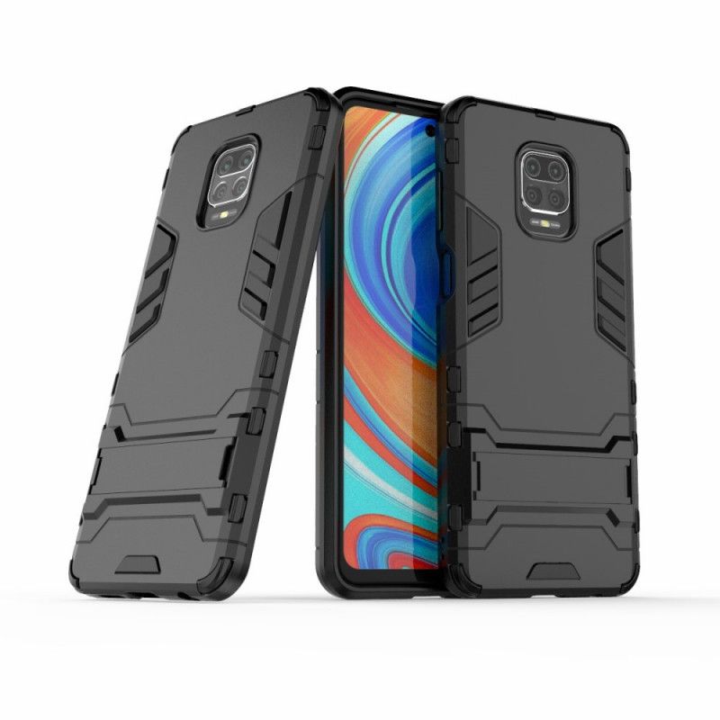 Etui Xiaomi Redmi Note 9S / Note 9 Pro Czerwony Czarny Ultra Odporny Etui Ochronne