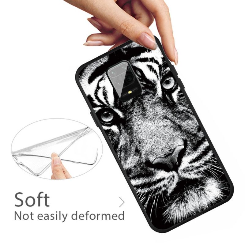 Futerały Xiaomi Redmi Note 9S / Note 9 Pro Etui na Telefon Czarno-Biały Tygrys