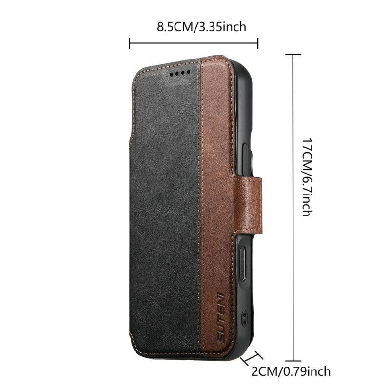 Etui Folio Do iPhone 17 Pro Dwukolorowe Odpinane Etui Magsafe