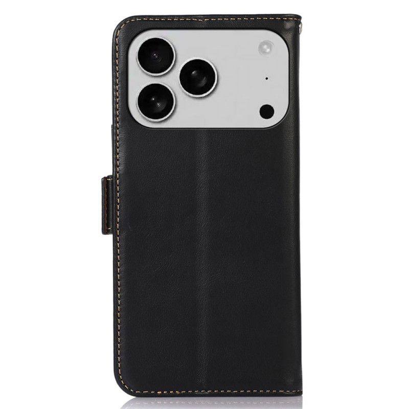 Etui Folio iPhone 17 Pro Abeel Premium Skórzany Portfel Rfid Etui Ochronne