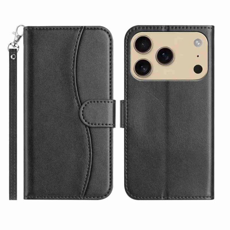 Etui Folio iPhone 17 Pro Wzór S Ze Smyczą Etui Ochronne