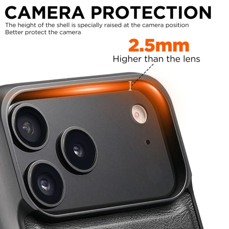 Etui iPhone 17 Pro Kompatybilny Z Magsafe Efekt Skóry Vintage