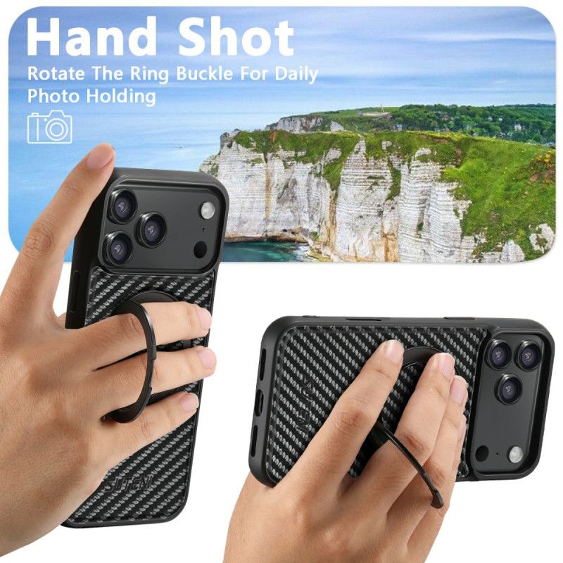 Etui iPhone 17 Pro Magsafe Obrotowy I Włókno Węglowe