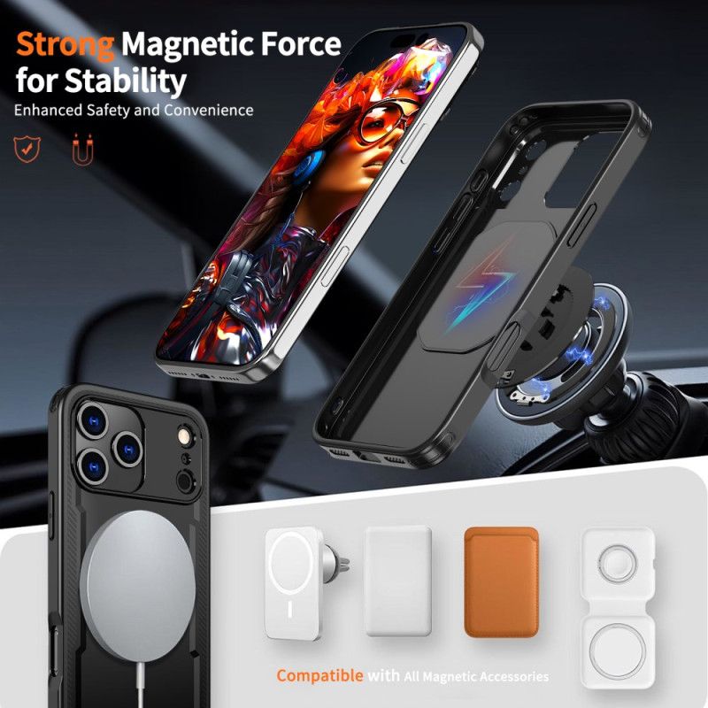 Etui iPhone 17 Pro Magsafe Rugged Kompatybilny Z Mocowaniem Pierścieniowym