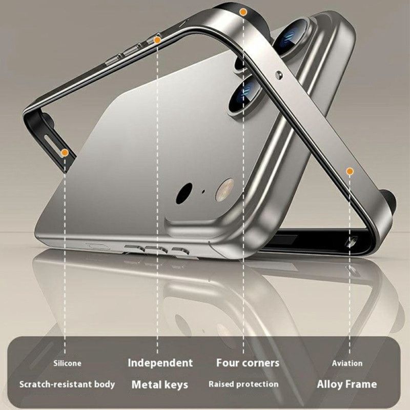 Etui iPhone 17 Pro Metalowy Zderzak Etui Ochronne