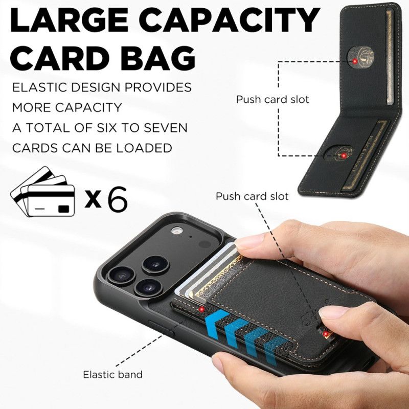 Etui iPhone 17 Pro Odłączany Uchwyt Na Karty Magsafe 2 W 1 Etui Ochronne