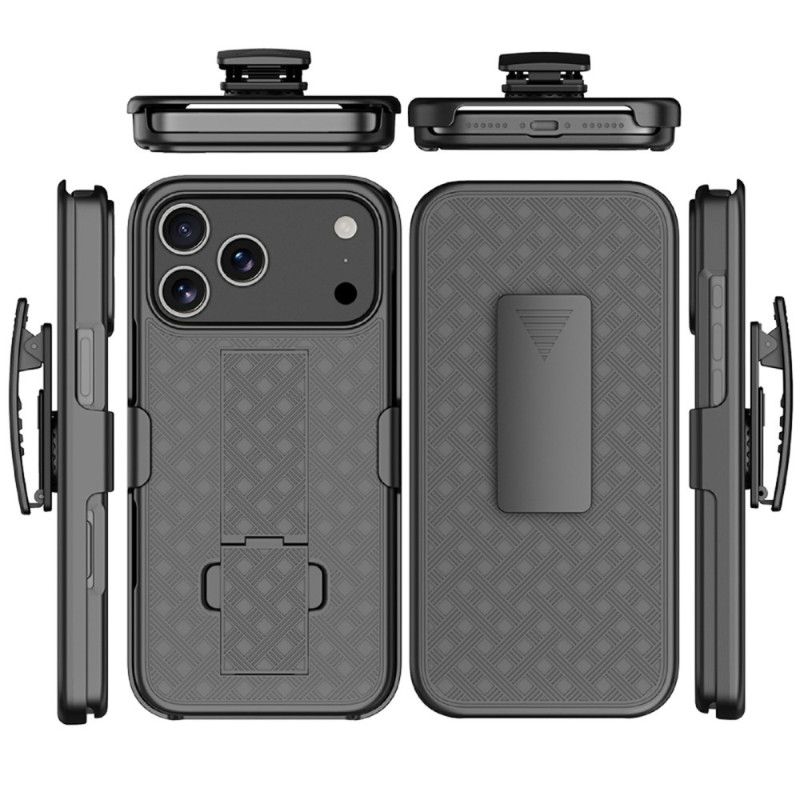 Etui iPhone 17 Pro Przesuwany Z Podstawką I Klipsem