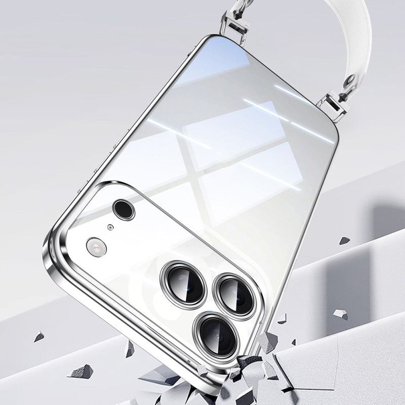 Etui iPhone 17 Pro Przezroczyste Z Paskiem Na Nadgarstek