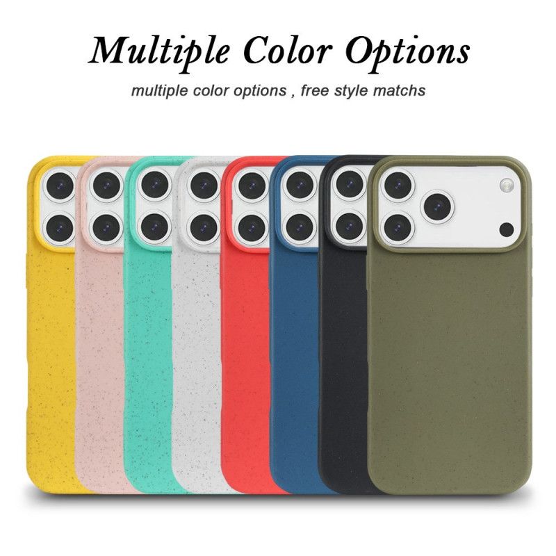 Etui iPhone 17 Pro Włókna Słomy Pszenicznej Etui Ochronne