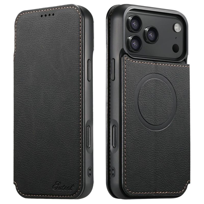 Flip Kotelot Do iPhone 17 Pro Kompatybilny Z Magsafe Wzór Vintage