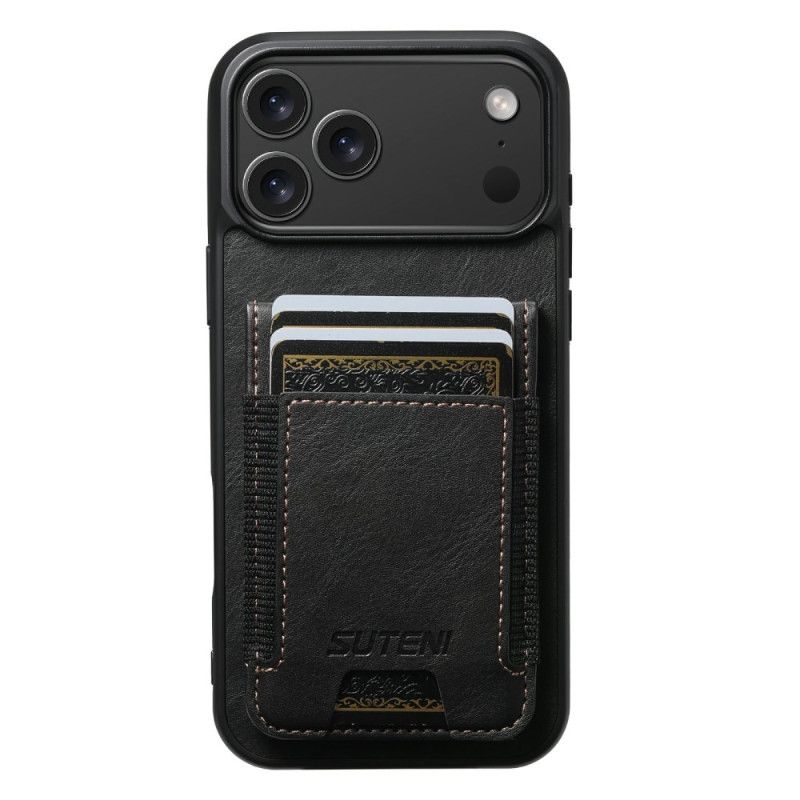 Futerały iPhone 17 Pro Etui Na Telefon Etui Na Karty W Stylu Woskowanej Skóry