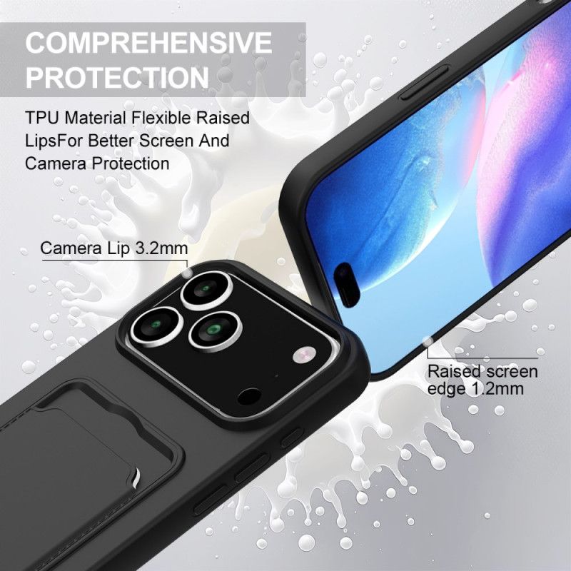 Futerały iPhone 17 Pro Etui Na Telefon Etui Na Karty Z Przewodem