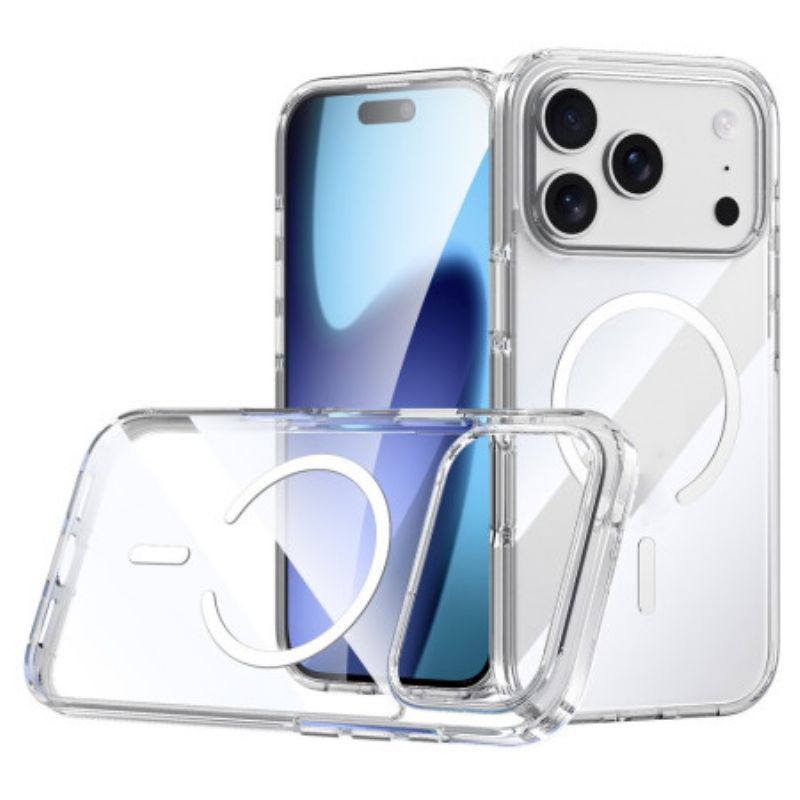 Futerały iPhone 17 Pro Etui Na Telefon Przezroczyste Szkło Kompatybilne Z Magsafe