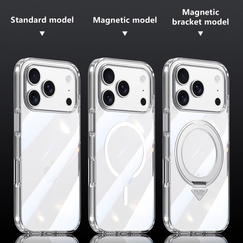 Futerały iPhone 17 Pro Etui Na Telefon Przezroczyste Szkło Kompatybilne Z Magsafe