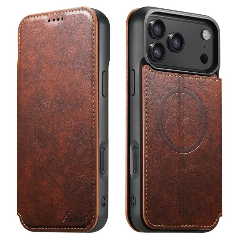 Obudowa iPhone 17 Pro Etui Na Telefon Kompatybilny Z Magsafe Efekt Skóry