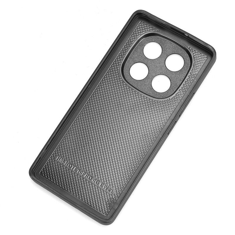 Etui Do Xiaomi Redmi Note 14 Pro 4g Przeszycia Z Efektem Skóry