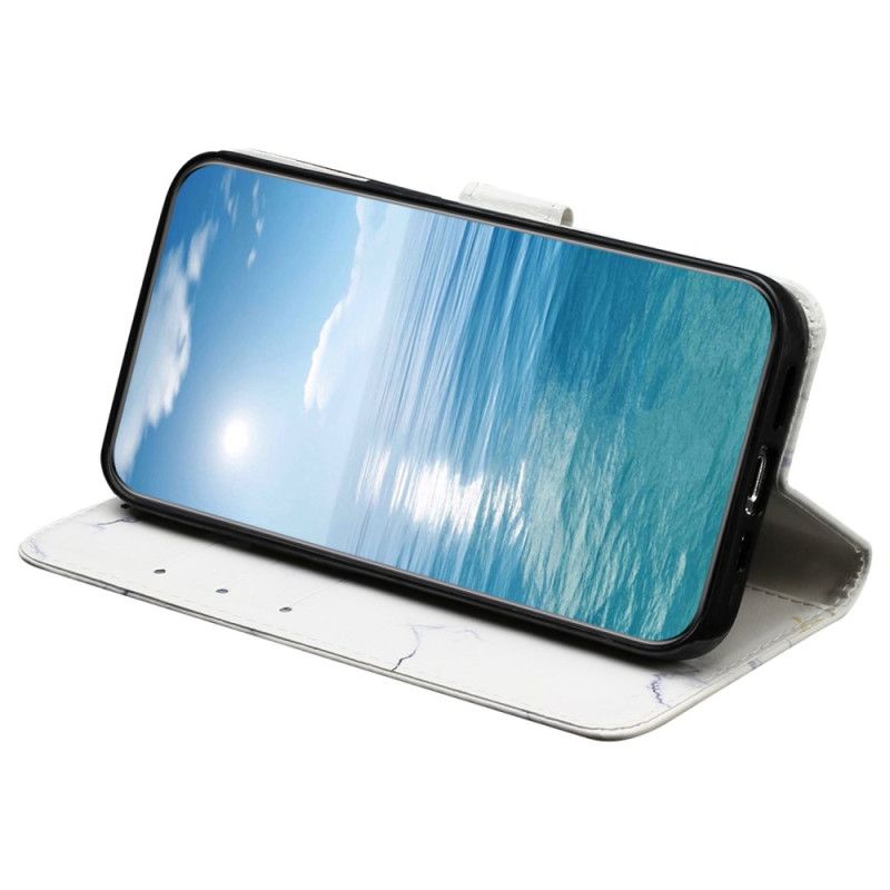 Etui Folio Do Xiaomi Redmi Note 14 Pro 4g Biały Wzór Marmuru