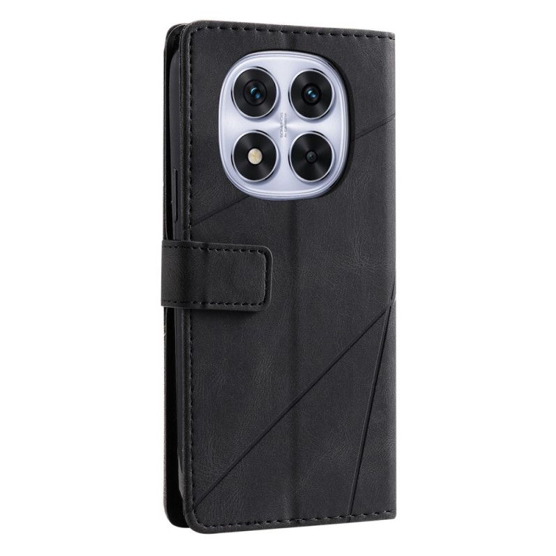 Etui Folio Do Xiaomi Redmi Note 14 Pro 4g Dwukolorowe Z Paskami