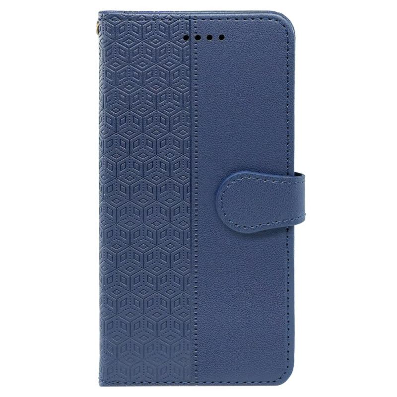 Etui Folio Do Xiaomi Redmi Note 14 Pro 4g Obramowanie I Pasek W Kształcie Sześcianu